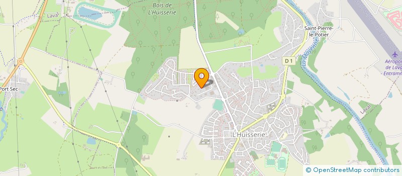 localisation de l'entreprise VAUGON-CHEREAU à L'HUISSERIE