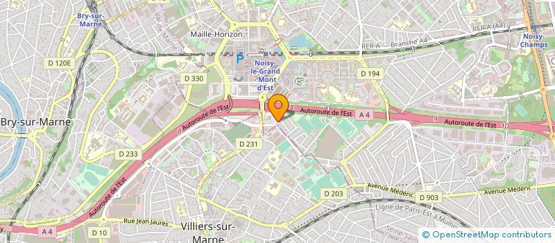 localisation de l'entreprise VAUGRIS INVEST à NOISY-LE-GRAND