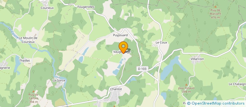 localisation de l'entreprise VAUGUENIGE SPORT ET LOISIRS à SAINT-PARDOUX-LE-LAC
