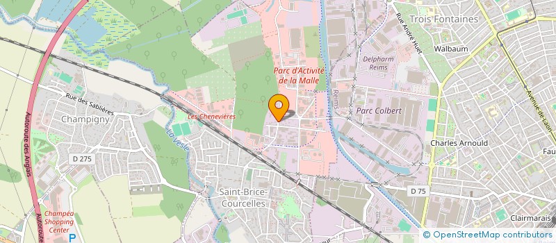 localisation de l'entreprise VAUJANY  SAINT-BRICE-COURCELLES