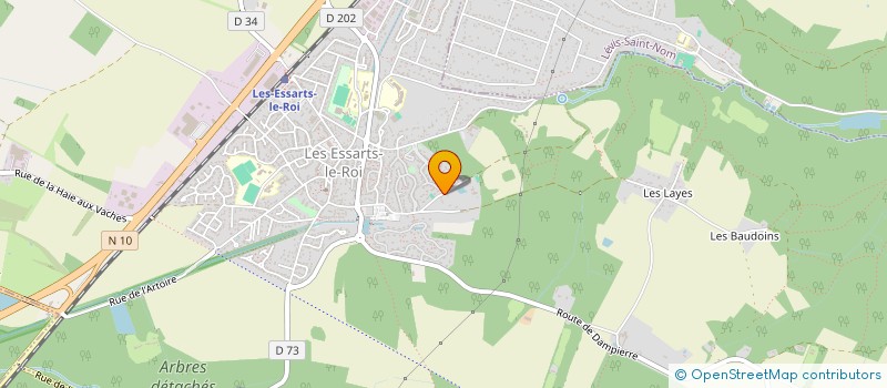 localisation de l'entreprise VAUJOYEUSE  LES ESSARTS-LE-ROI