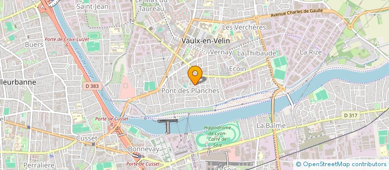 localisation de l'entreprise VAULX-ACADEMIA  VAULX EN VELIN