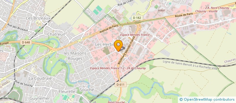 localisation de l'entreprise VAUMORIN à NIORT