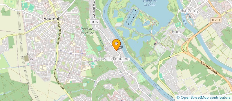 localisation de l'entreprise VAUREAL 26  JOUY-LE-MOUTIER