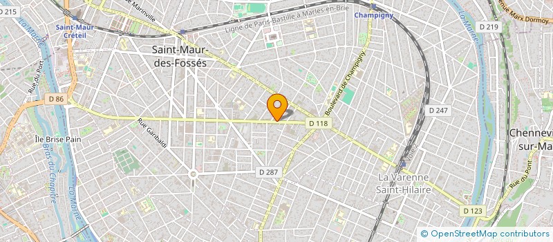 localisation de l'entreprise VAURES & FILS à SAINT-MAUR-DES-FOSSES