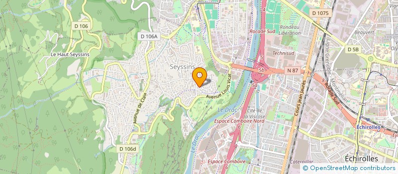 localisation de l'entreprise VAUTISSE à SEYSSINS