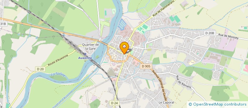 localisation de l'entreprise VAUTRIN à AUXONNE