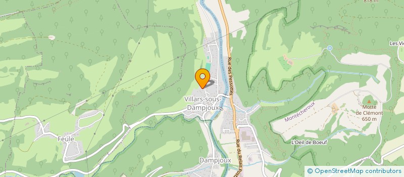 localisation de l'entreprise VAUTRIN ENERGIES FRERES  VILLARS-SOUS-DAMPJOUX