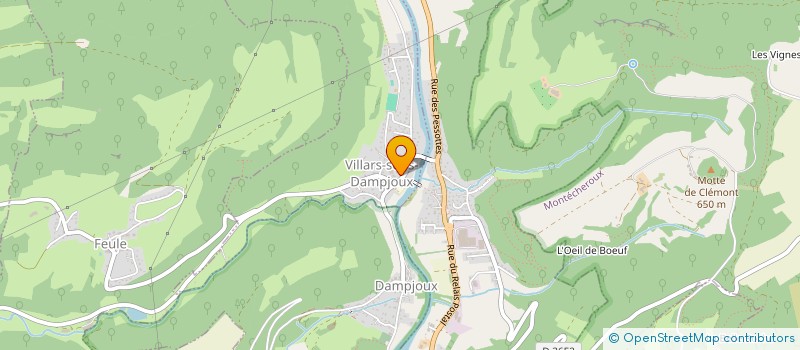 localisation de l'entreprise VAUTRIN PERE ET FILS à VILLARS-SOUS-DAMPJOUX