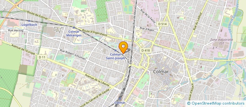 localisation de l'entreprise VAUTRINOT SARL  COLMAR