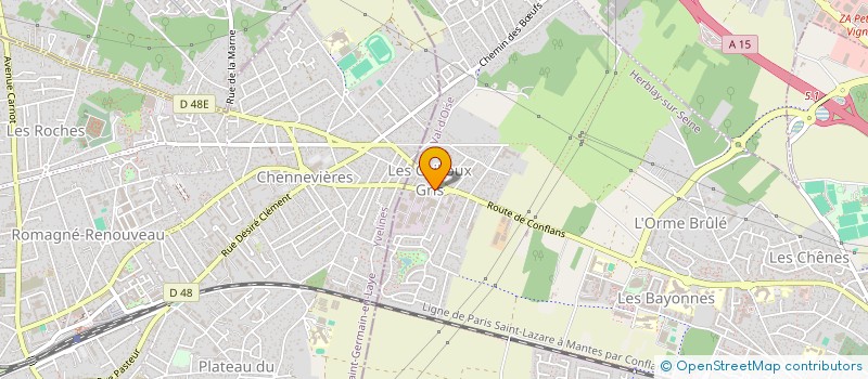 localisation de l'entreprise VAUVILLE  HERBLAY-SUR-SEINE