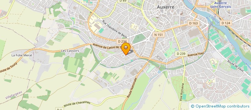 localisation de l'entreprise VAUX DES VIGNES à AUXERRE
