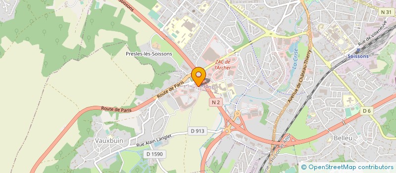 localisation de l'entreprise VAUXBUIN PEPP  VAUXBUIN