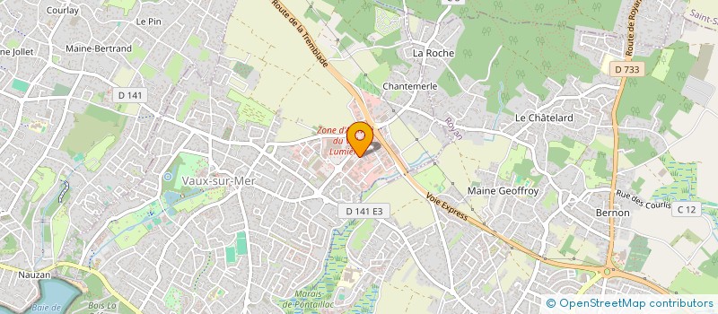 localisation de l'entreprise VAUXECO à VAUX-SUR-MER