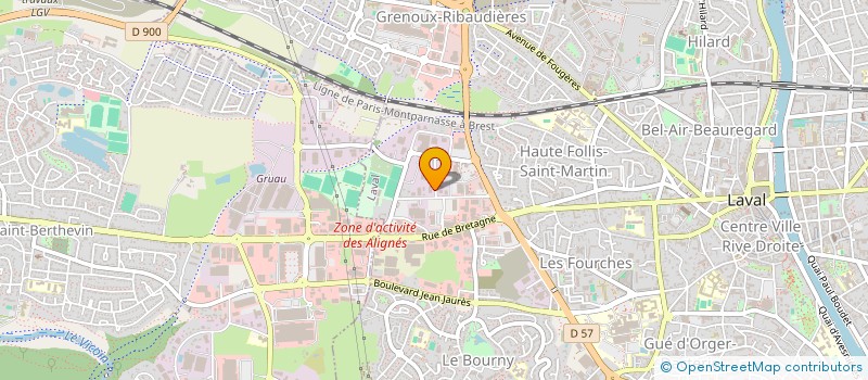 localisation de l'entreprise VAUXION à LAVAL
