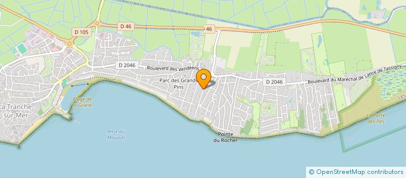 localisation de l'entreprise VAUXION HOLDING  LA TRANCHE-SUR-MER