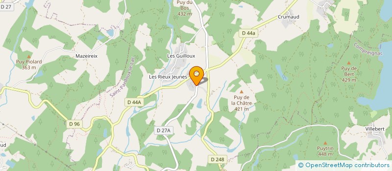 localisation de l'entreprise VAUZELLE à SAINT-PARDOUX-LE-LAC