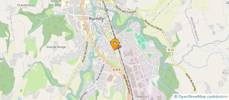 localisation de l'entreprise VAV  RUMILLY