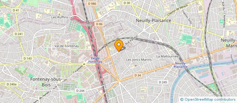 localisation de l'entreprise VAV BATIMENT SERVICES à FONTENAY-SOUS-BOIS
