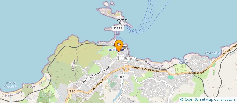 localisation de l'entreprise VAVA IMMO à L'ILE-ROUSSE