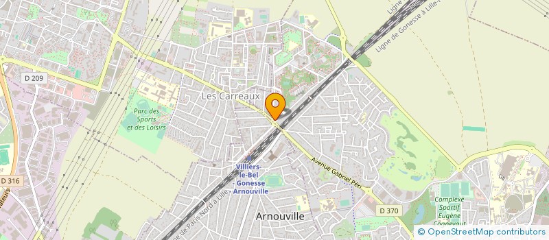 localisation de l'entreprise VAVB AUTOMOBILES  GONESSE