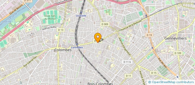 localisation de l'entreprise VAVIMARE CONSEIL à COLOMBES