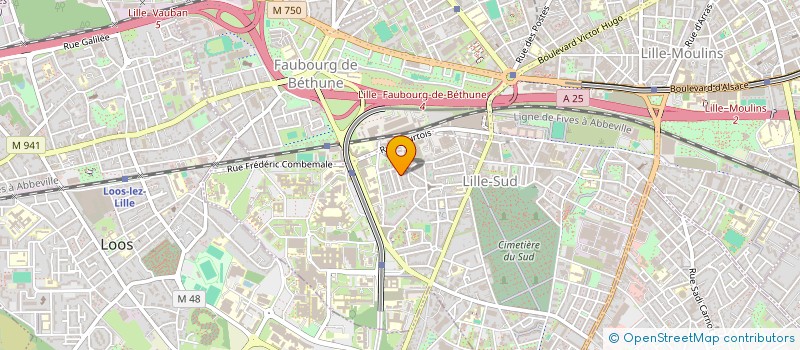 localisation de l'entreprise VAX MUSIC à LILLE