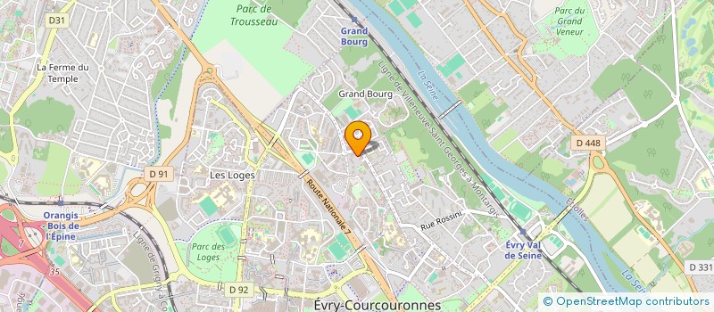 localisation de l'entreprise VAYA COSMETICS à EVRY-COURCOURONNES