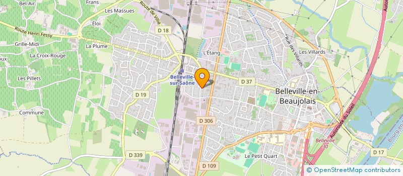 localisation de l'entreprise VAYBARD XL à BELLEVILLE-EN-BEAUJOLAIS