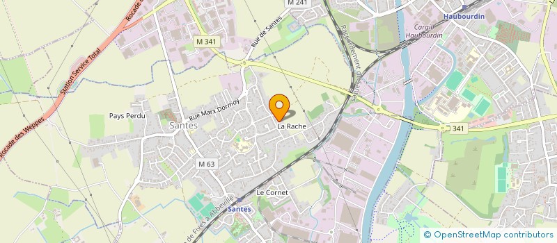 localisation de l'entreprise VAYLEC  SANTES