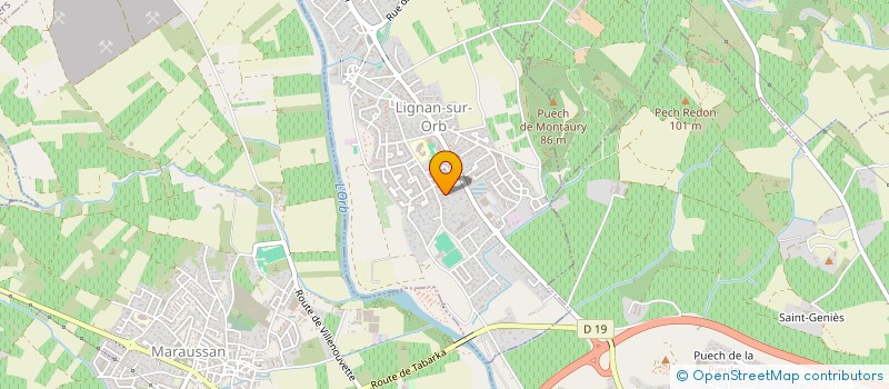 localisation de l'entreprise VAYOSA  LIGNAN-SUR-ORB