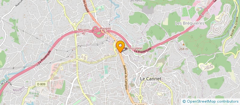 localisation de l'entreprise VAYSSE GOLF à LE CANNET