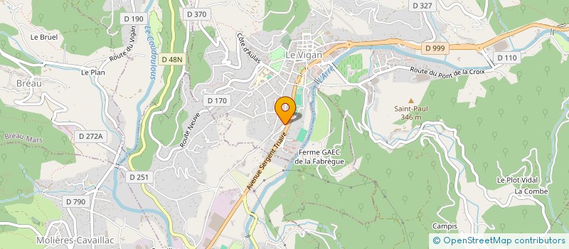 localisation de l'entreprise VAYSSETTES GUY  MILLAU