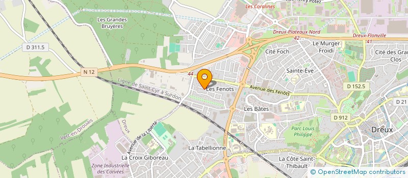 localisation de l'entreprise VAZ à DREUX