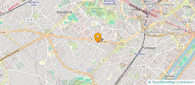 localisation de l'entreprise VAZ INVEST  NANTERRE