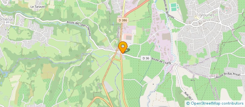 localisation de l'entreprise VAZ TP  VOURLES