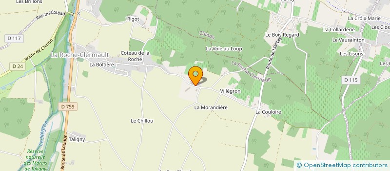 localisation de l'entreprise VAZEREAU PATRIMOINE  LA ROCHE-CLERMAULT
