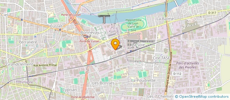 localisation de l'entreprise VAZY  VILLEURBANNE