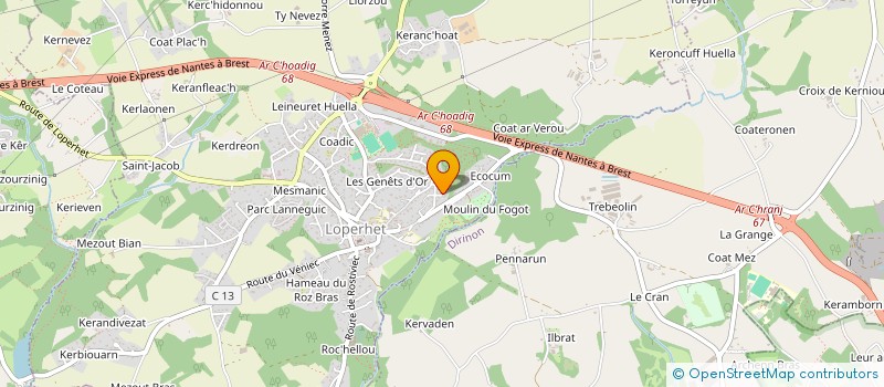 localisation de l'entreprise VB 1  LOPERHET