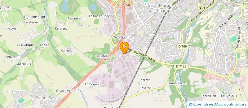 localisation de l'entreprise VB'29 à SAINT-MARTIN-DES-CHAMPS