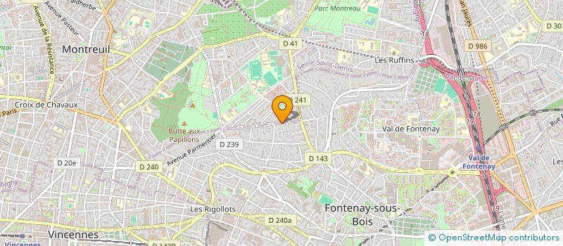localisation de l'entreprise VB à FONTENAY-SOUS-BOIS