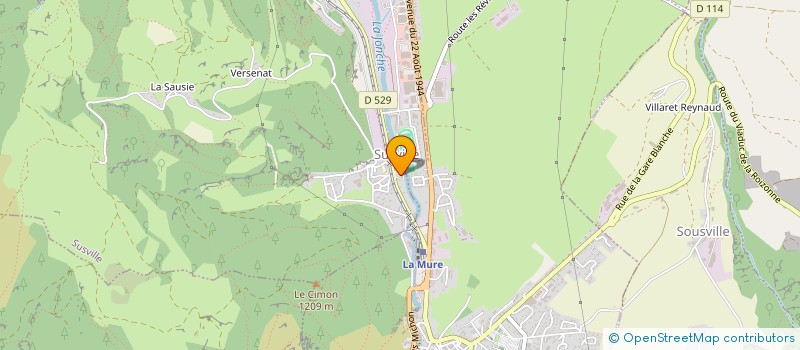 localisation de l'entreprise VB 38 VACANCES BONHEUR 38  LA MORTE