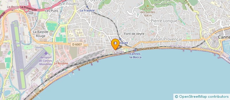 localisation de l'entreprise VB à CANNES