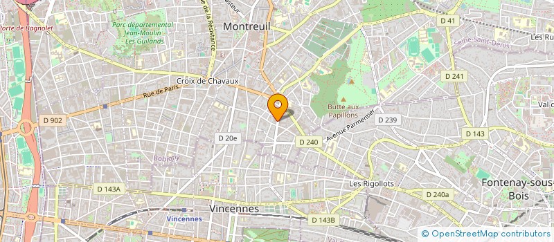 localisation de l'entreprise VB&BB à MONTREUIL
