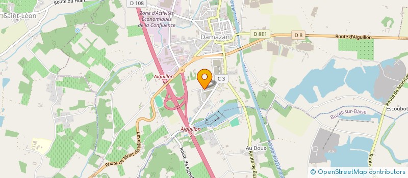 localisation de l'entreprise VB CAPITAL  DAMAZAN