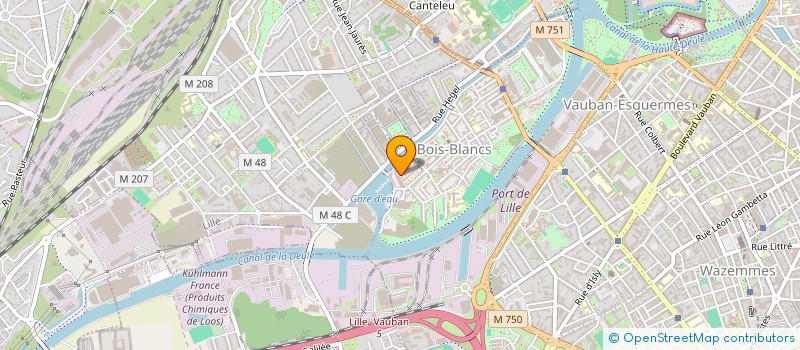 localisation de l'entreprise VB CDI à LILLE