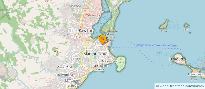 localisation de l'entreprise VB&CIE à MAMOUDZOU