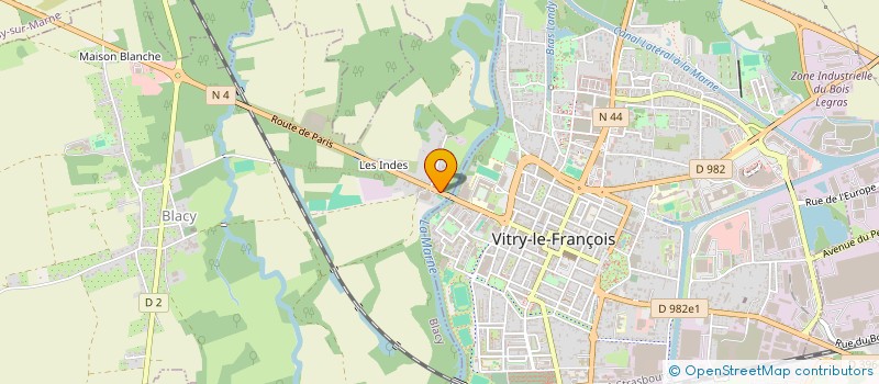 localisation de l'entreprise VB CONCEPTION  BLACY