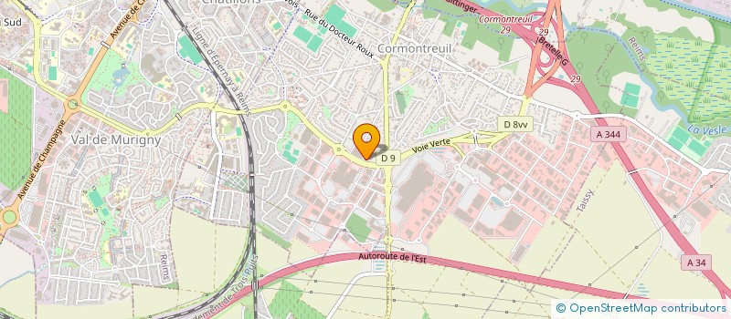 localisation de l'entreprise VB CORMONTREUIL  CORMONTREUIL