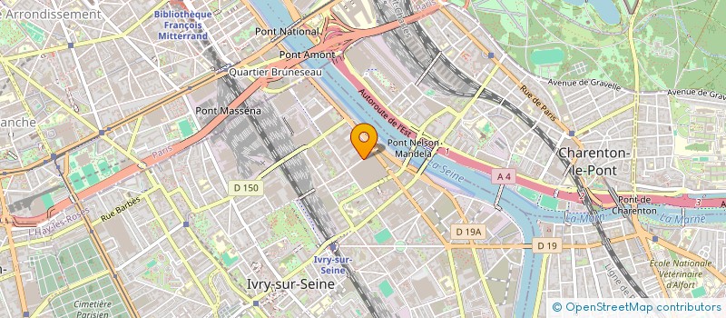 localisation de l'entreprise VB DIFFUSION à IVRY-SUR-SEINE